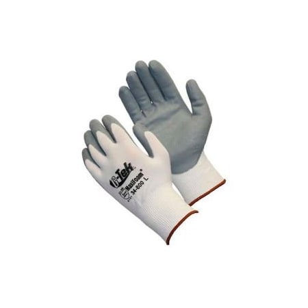 PIP MaxiFoam® Foam Nitrile Coated Gloves, Gray, 1 Dozen, M